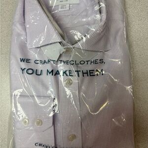 Charles Tyrwhitt Light Lavender Dress Shirt - Men's Long Sleeve